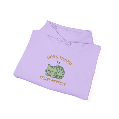 God’s Timing Is Feline-Perfect Hoodie
