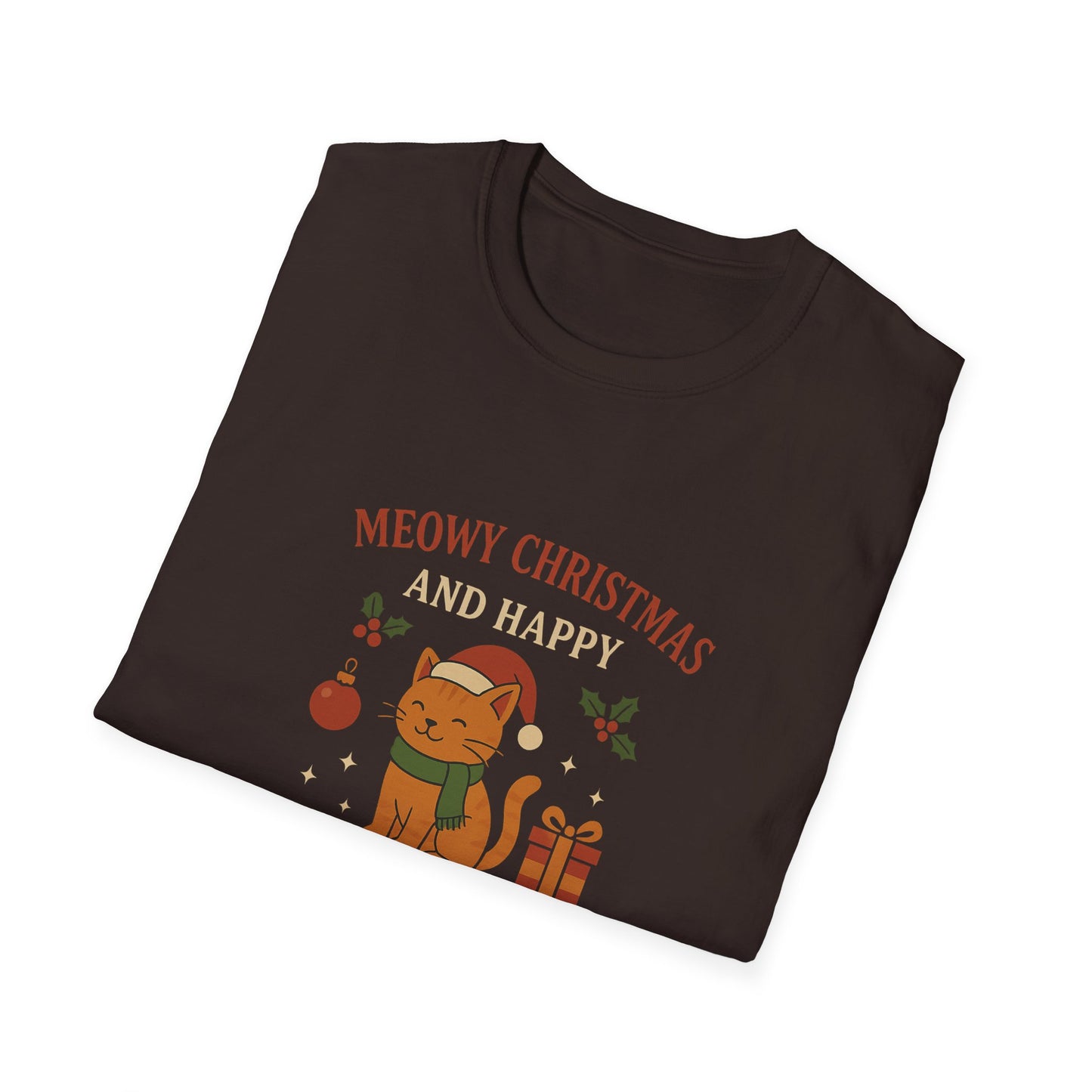 Meowy Christmas and Happy New Year T-Shirt