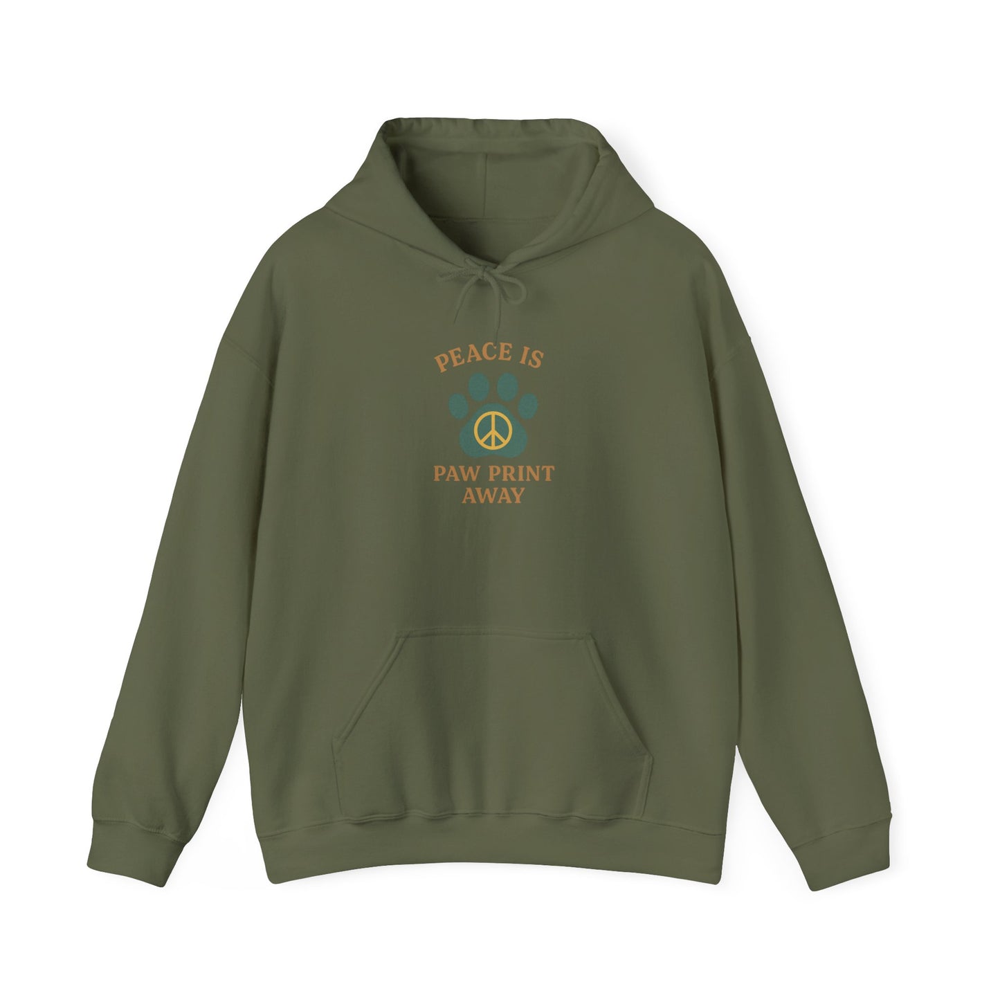 Peace Is Paw Print Away Hoodie