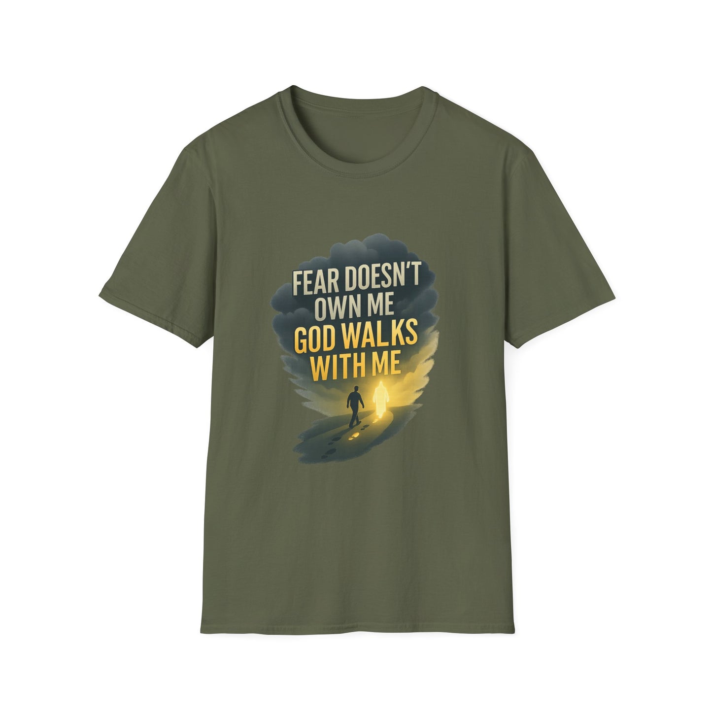 Fear Doesn’t Own Me God Walks With Me T-Shirt