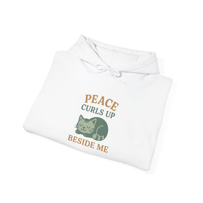 Peace Curls up Beside Me Hoodie