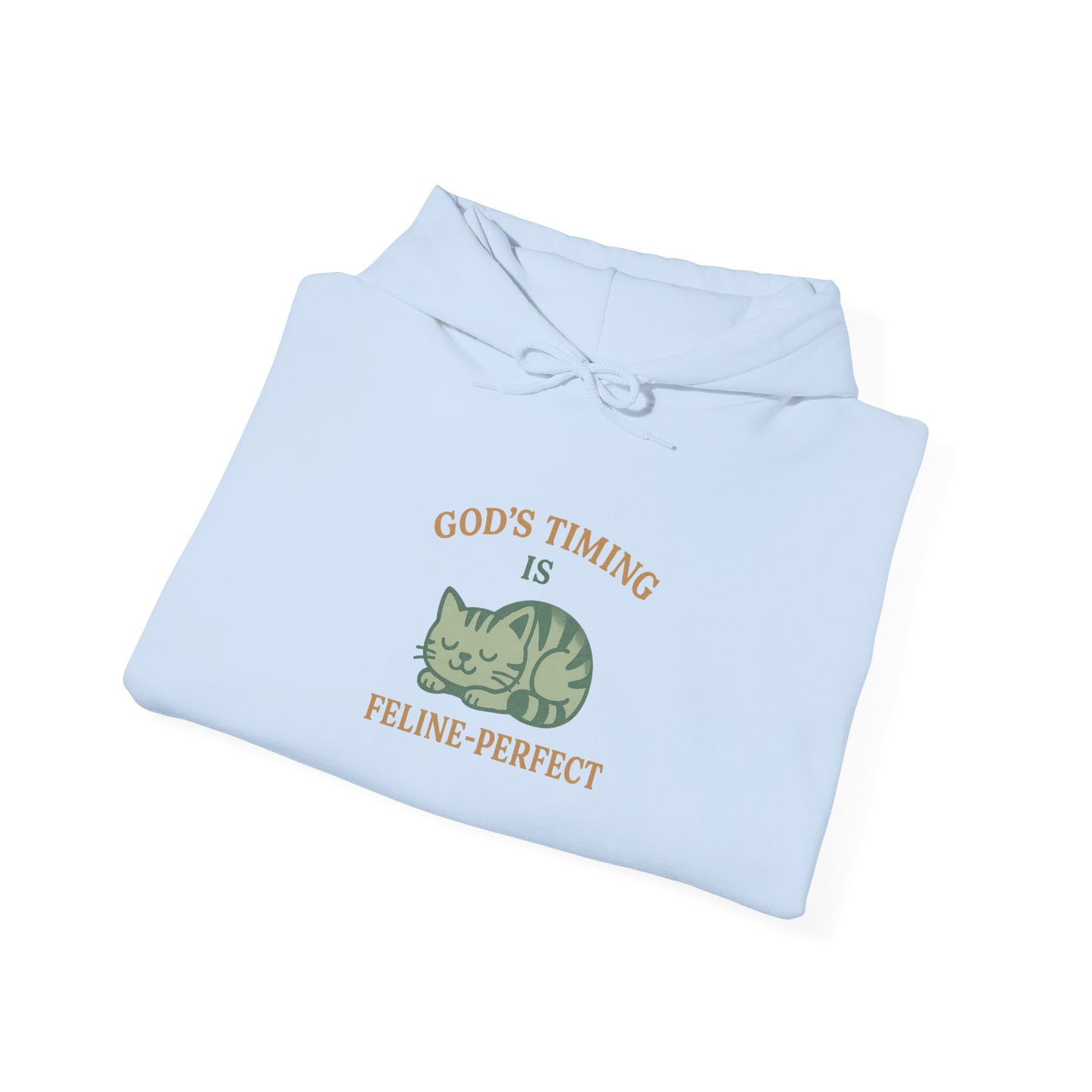 God’s Timing Is Feline-Perfect Hoodie