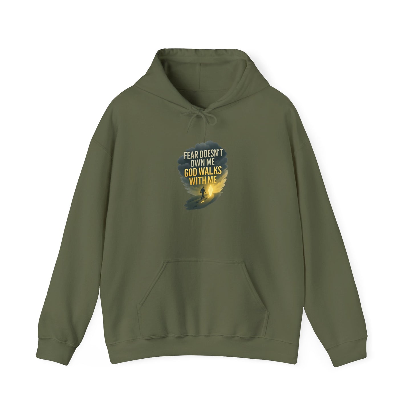 Fear Doesn’t Own Me God Walks With Me  Hoodie