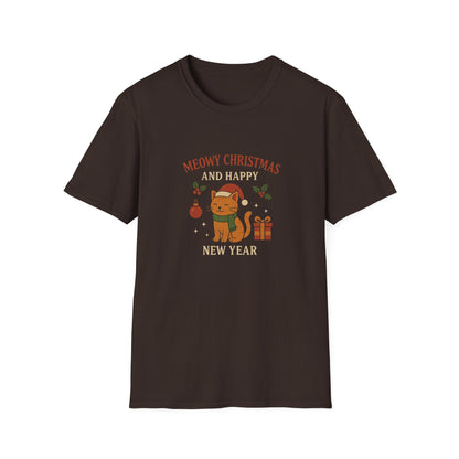 Meowy Christmas and Happy New Year T-Shirt