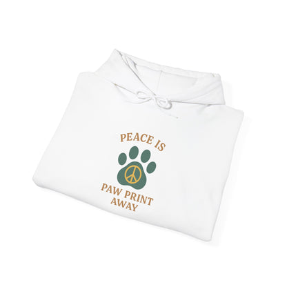 Peace Is Paw Print Away Hoodie