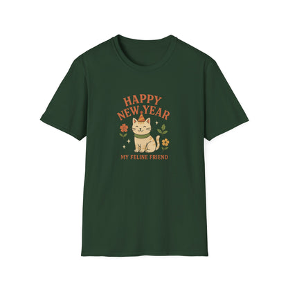 Happy New Year My Feline Friend T-Shirt