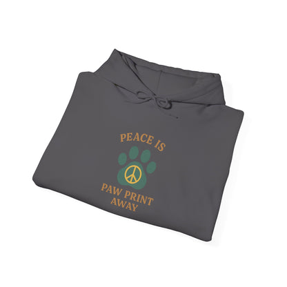 Peace Is Paw Print Away Hoodie
