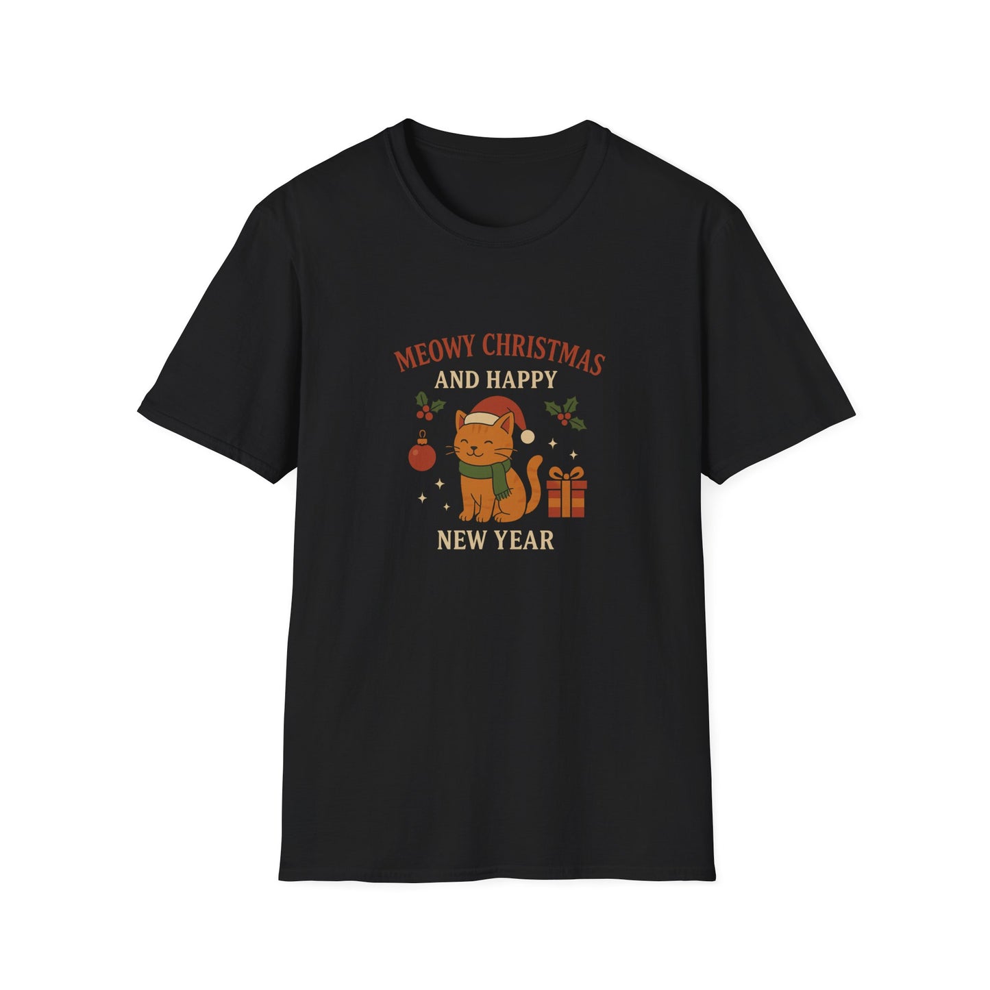 Meowy Christmas and Happy New Year T-Shirt