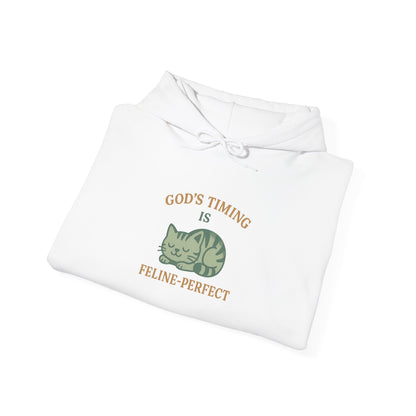 God’s Timing Is Feline-Perfect Hoodie