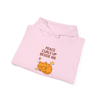 Peace Curls up Beside Me Hoodie