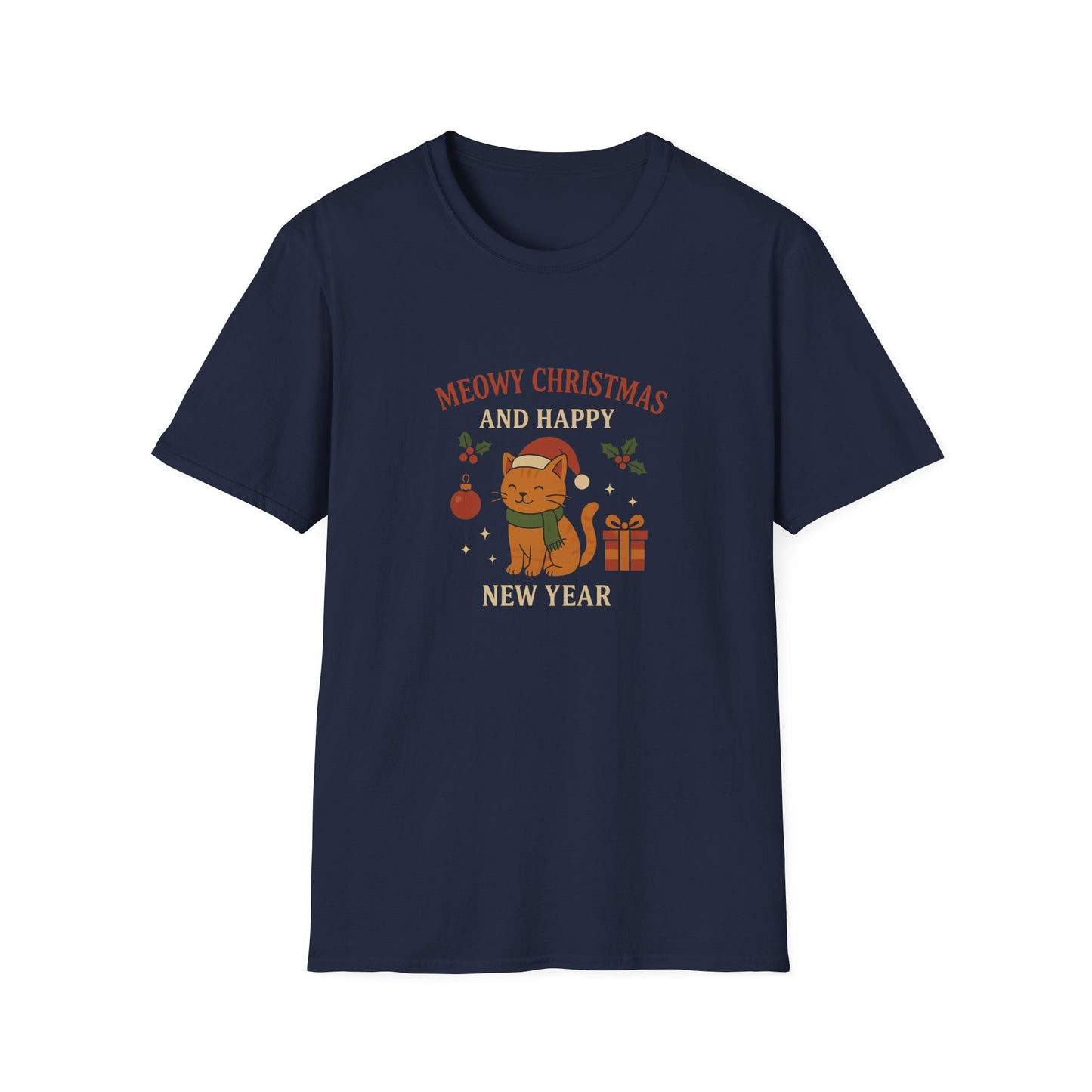 Meowy Christmas and Happy New Year T-Shirt