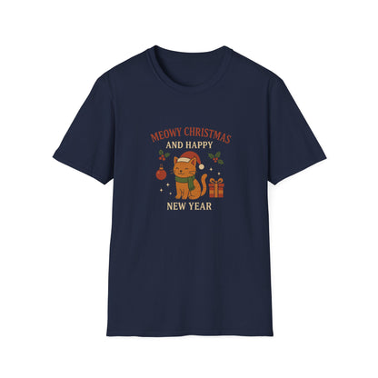 Meowy Christmas and Happy New Year T-Shirt