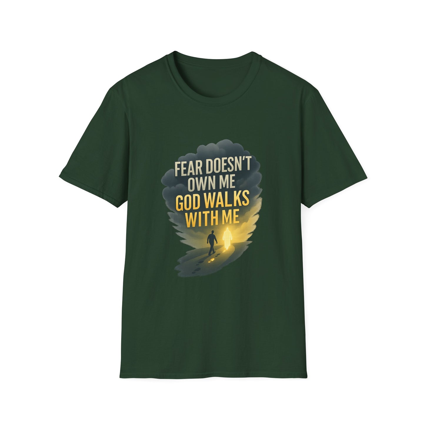 Fear Doesn’t Own Me God Walks With Me T-Shirt