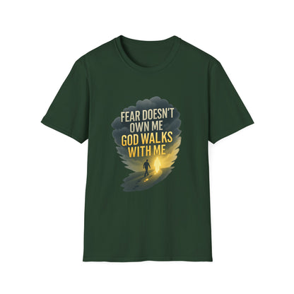 Fear Doesn’t Own Me God Walks With Me T-Shirt