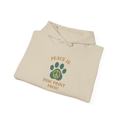Peace Is Paw Print Away Hoodie