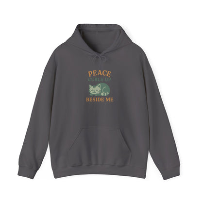 Peace Curls up Beside Me Hoodie