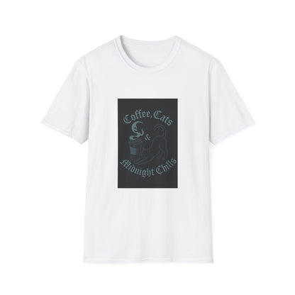 Coffee Cats & Midnight Chills T-Shirt