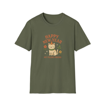 Happy New Year My Feline Friend T-Shirt