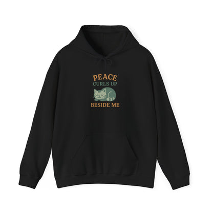 Peace Curls up Beside Me Hoodie