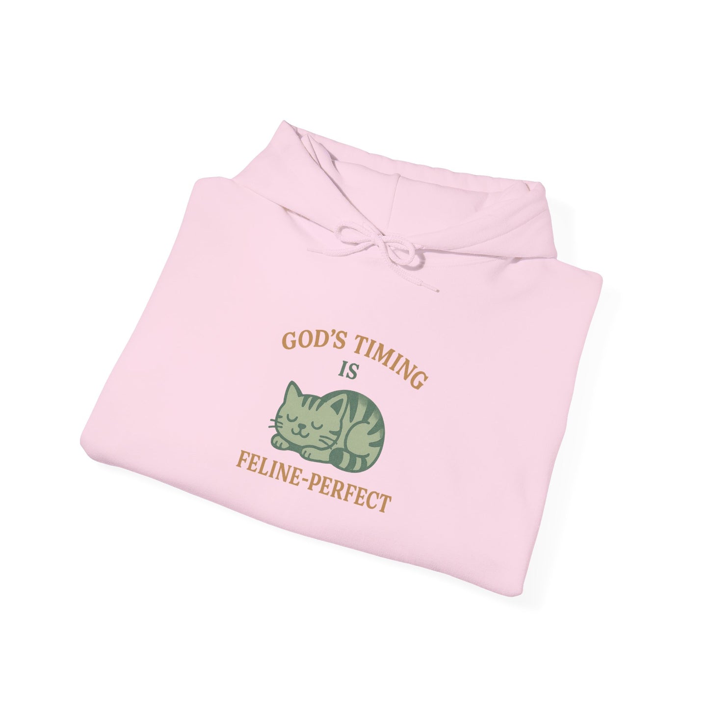 God’s Timing Is Feline-Perfect Hoodie