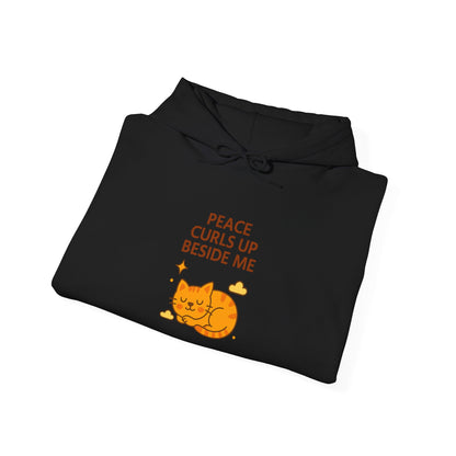 Peace Curls up Beside Me Hoodie