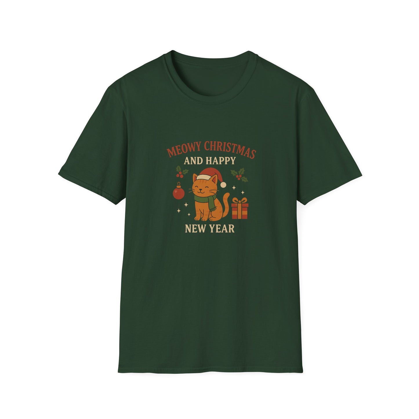Meowy Christmas and Happy New Year T-Shirt