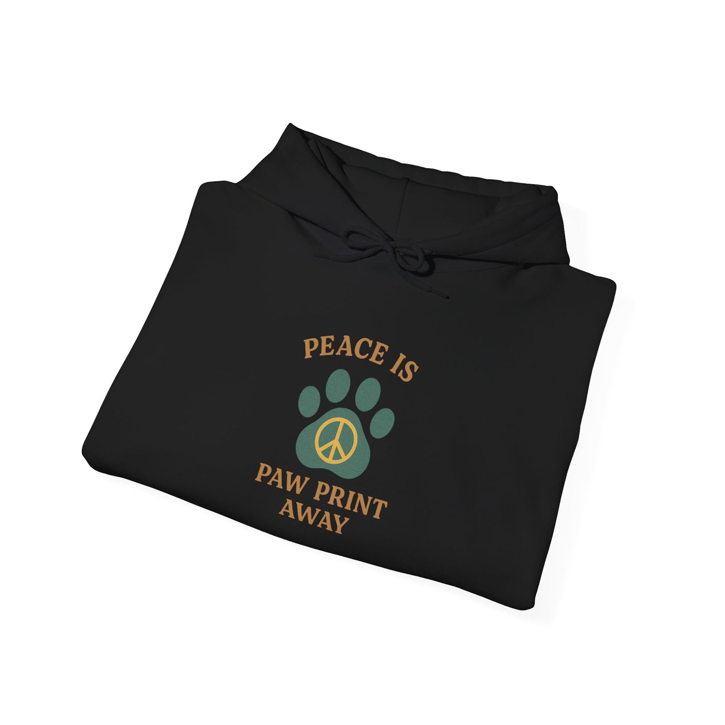 Peace Is Paw Print Away Hoodie