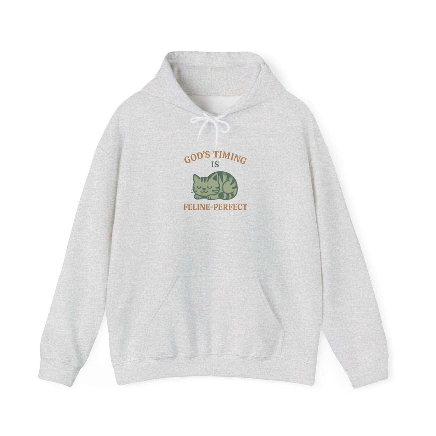 God’s Timing Is Feline-Perfect Hoodie