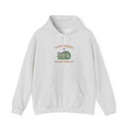God’s Timing Is Feline-Perfect Hoodie