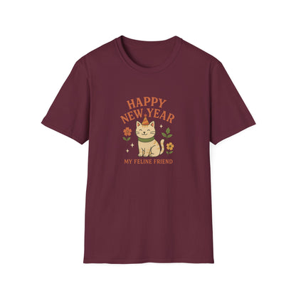 Happy New Year My Feline Friend T-Shirt