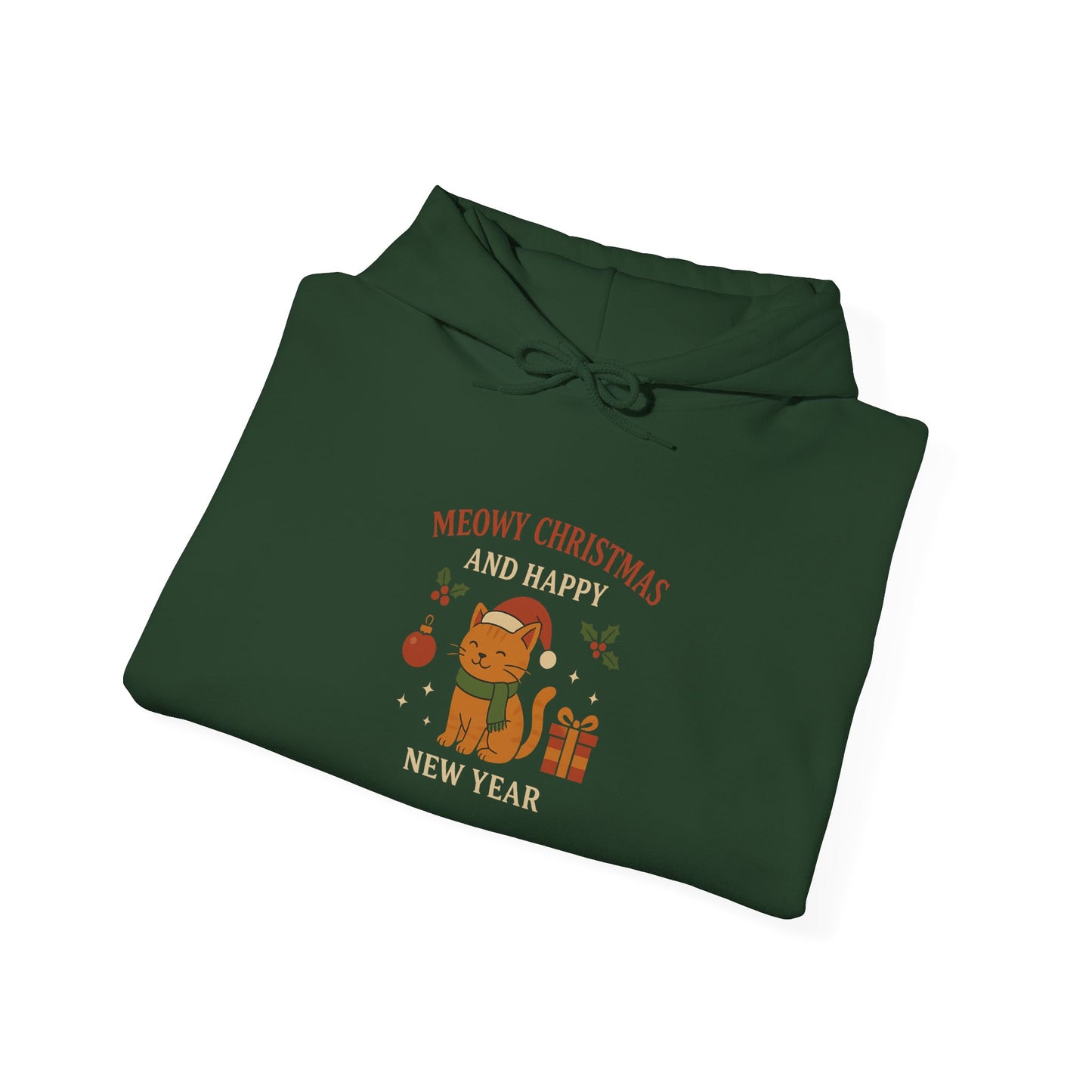 Meowy Christmas and Happy New Year Hoodie