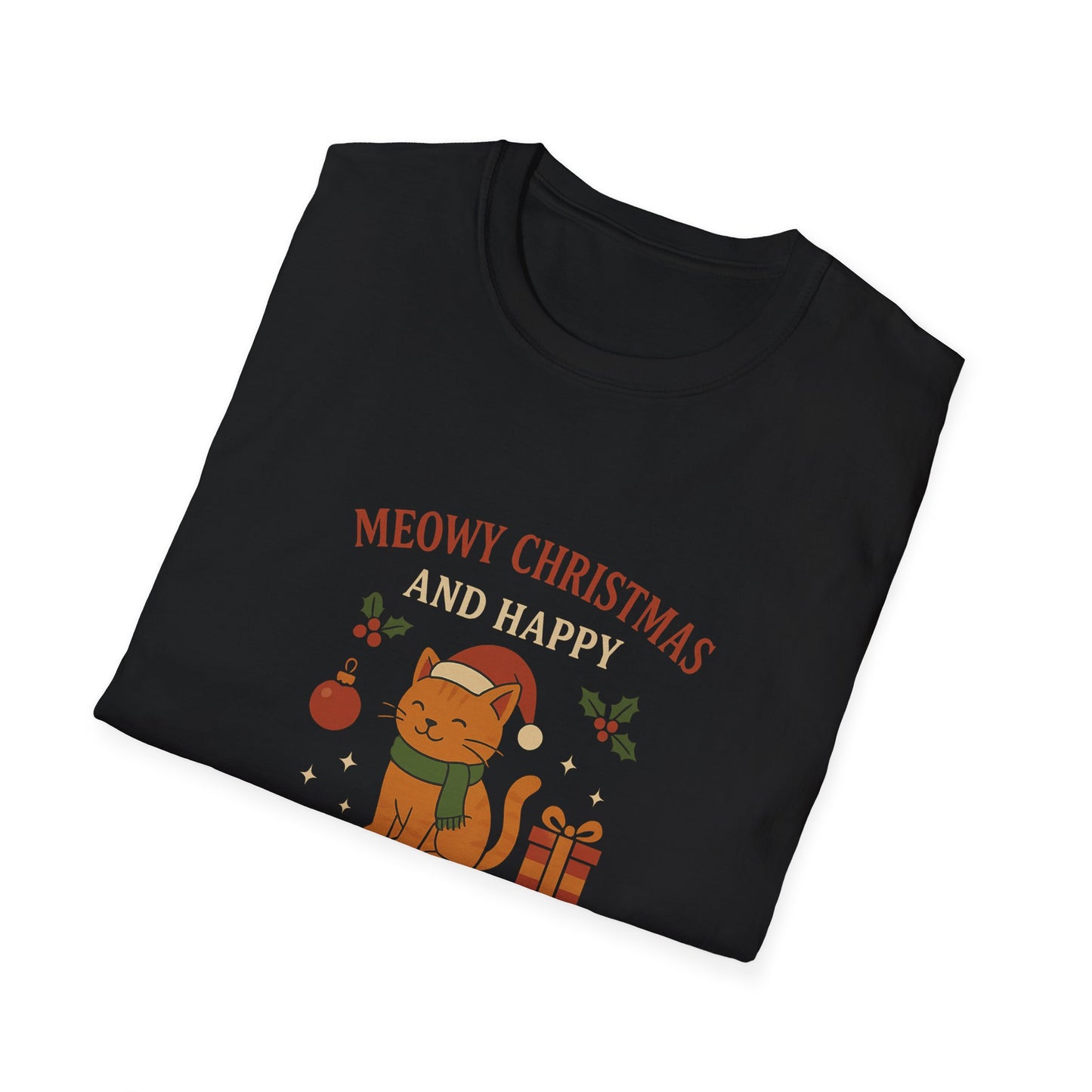 Meowy Christmas and Happy New Year T-Shirt