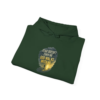 Fear Doesn’t Own Me God Walks With Me  Hoodie