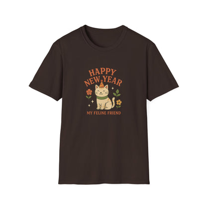 Happy New Year My Feline Friend T-Shirt
