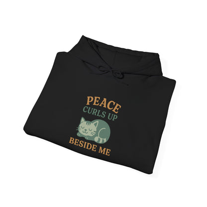 Peace Curls up Beside Me Hoodie