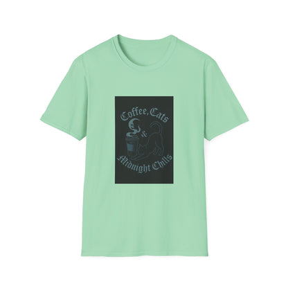 Coffee Cats & Midnight Chills T-Shirt