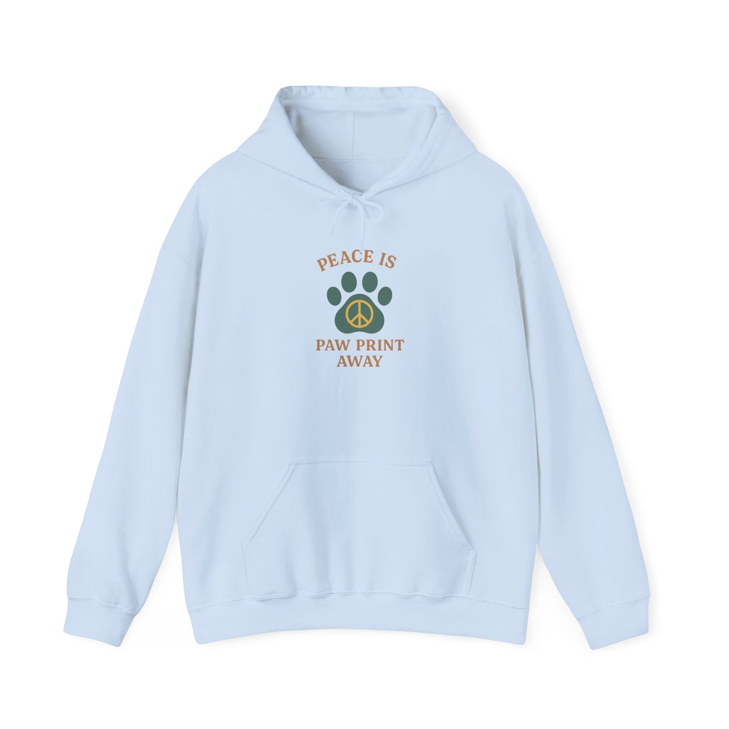 Peace Is Paw Print Away Hoodie