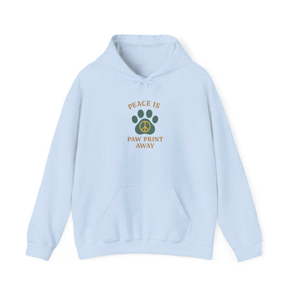 Peace Is Paw Print Away Hoodie