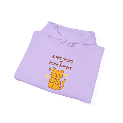 God’s Timing Is Feline-Perfect Hoodie