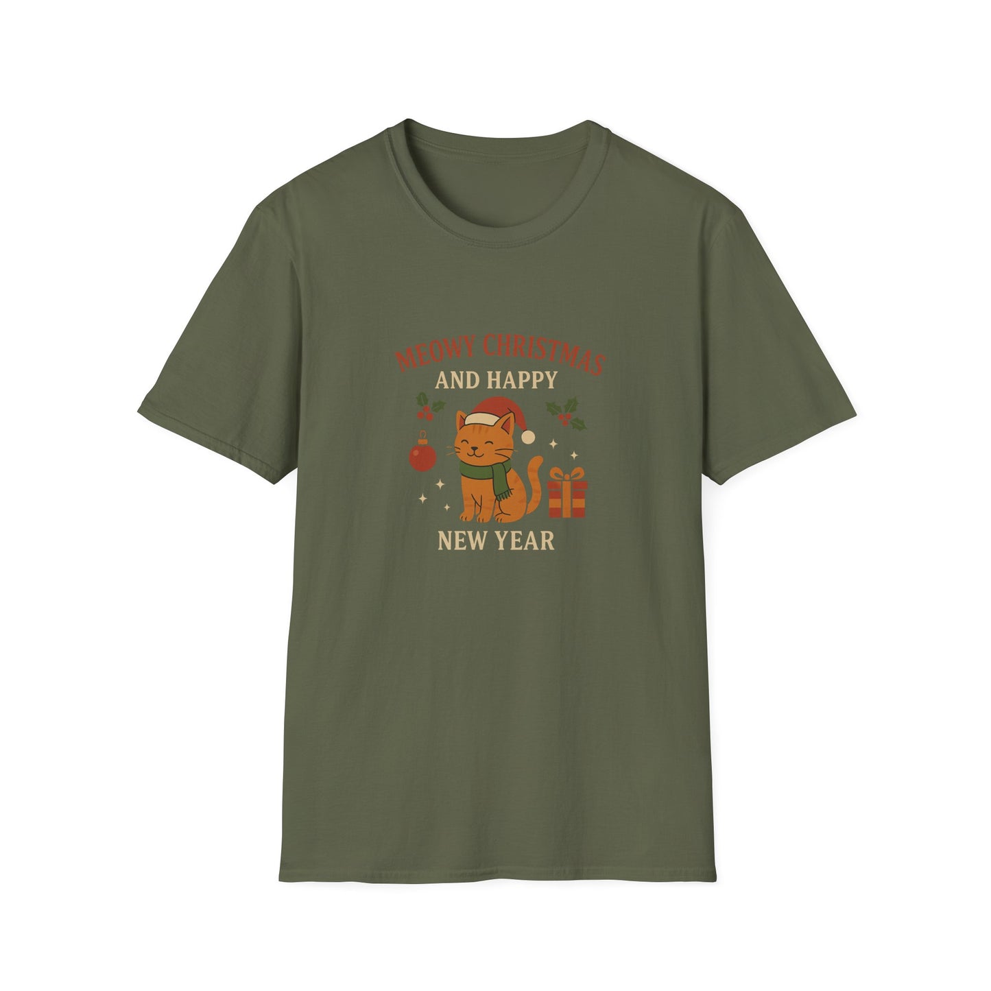 Meowy Christmas and Happy New Year T-Shirt