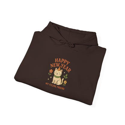 Happy New Year My Feline Friend Hoodie