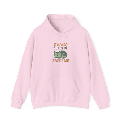 Peace Curls up Beside Me Hoodie